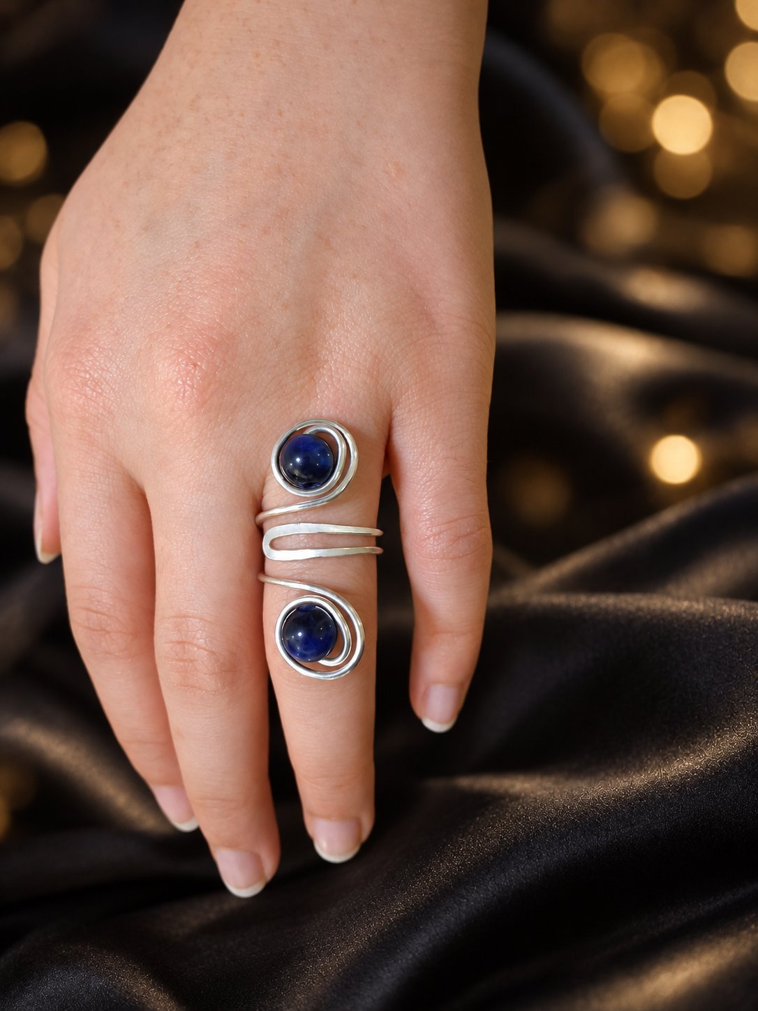 Midnight Orbit ring, from the front.